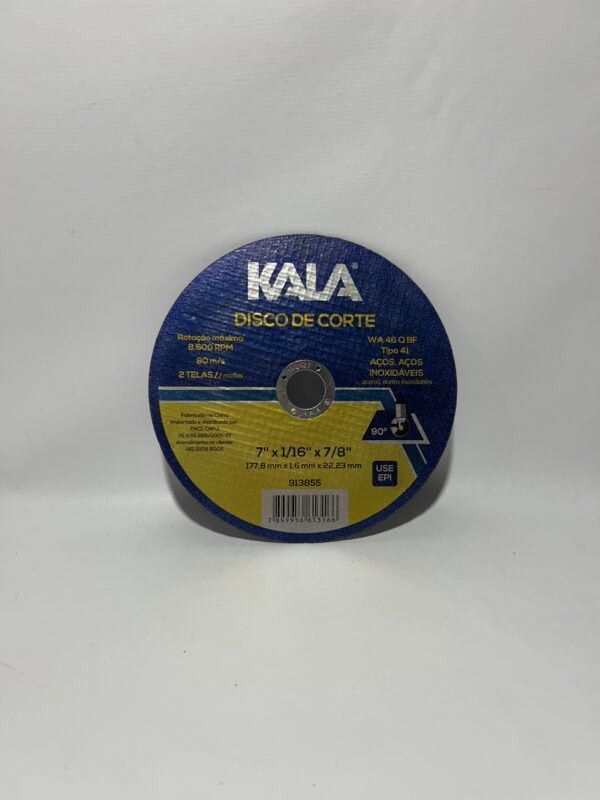 Disco de Corte 7 x 1/16 x 22,2mm KALA