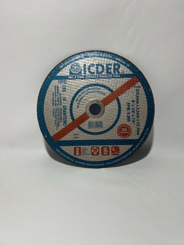 Disco de Corte 9 x 1/8 x 7/8 Fino