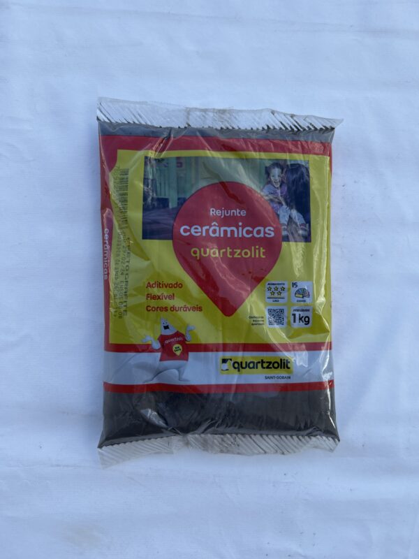 Rejunte Preto Grafite Quartzolit 1Kg - Imagem 2