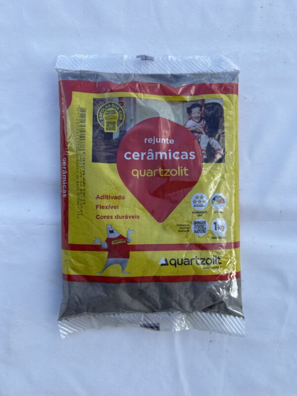 Rejunte Cinza Ártico Quartzolit 1Kg - Imagem 2