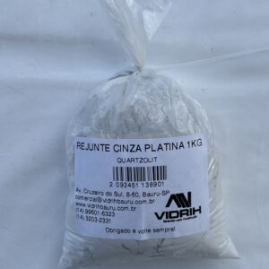 Rejunte Cinza Platina Quartzolit 1Kg