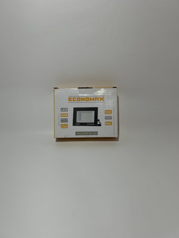 Refletor Led 50W Preto ECONOMAX