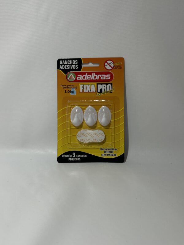 GANCHO ADESIVO PLASTICO C 03 un Pequeno