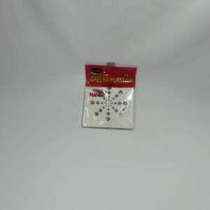 Grelha Quadrada 6 Abre e Fecha Plástica Branca