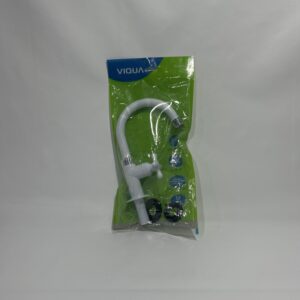 Torneira Bica Móvel Lavatório Gabinete ABS Branca VIQUA