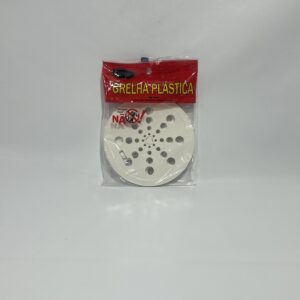 Grelha Redonda 6 Abre Fecha Plástica Branca