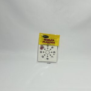 Grelha Quadrada 4 Abre e Fecha Plástica Branca