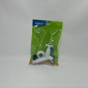 Torneira Tanque Jardim Curta Com Arejador ABS Branca VIQUA