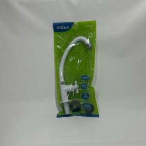 Torneira Bica Móvel Cozinha Mesa Plastica Branca VIQUA
